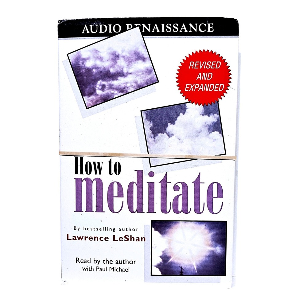 Audio Renaissance How to Meditate Lawrence LeShan 2 Cassette Revised Anniversary